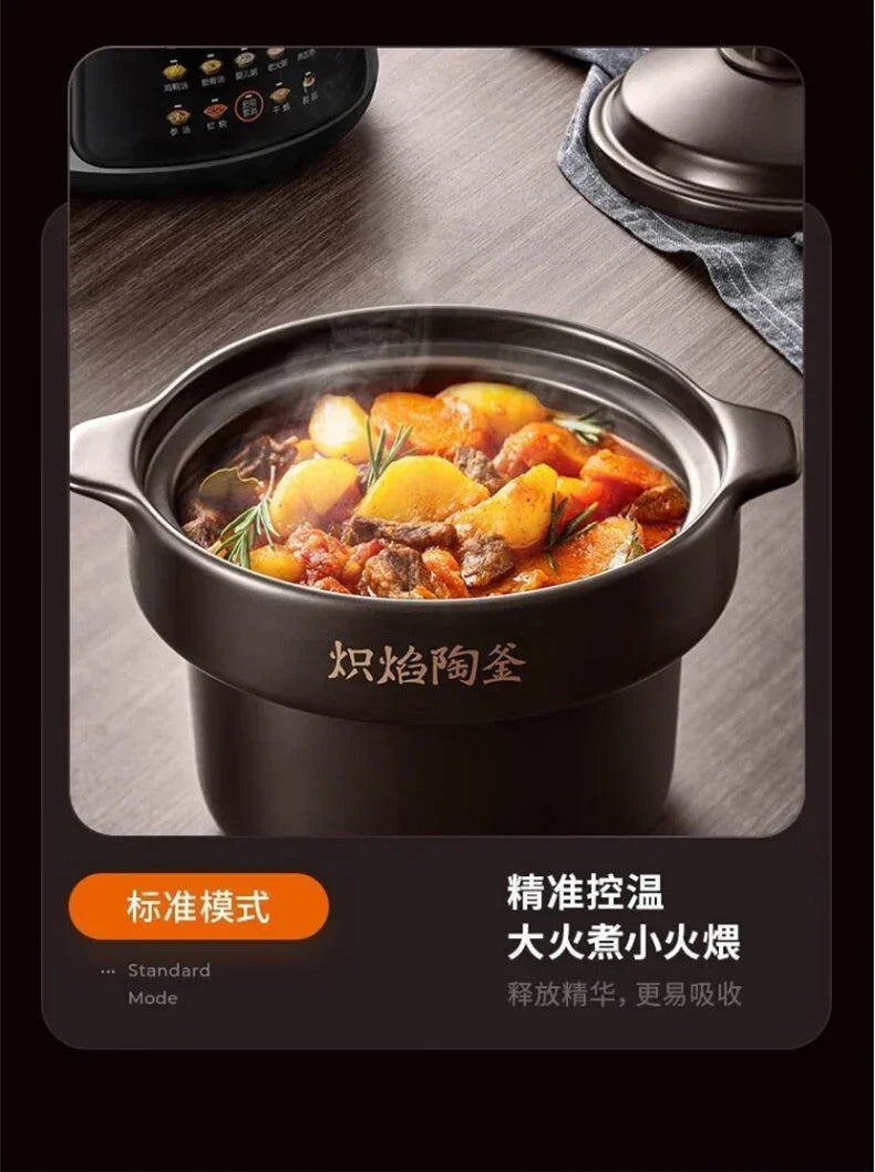 220V Joyoung 5L Ceramic Electric Stewing Soup Pot with Multiple Functions for Convenient Home Cooking