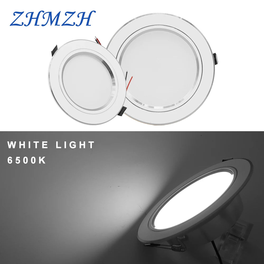 ZHMZH 5W 9W 12W 15W 18W White/Warm white LED Spot Lighting Led Bulb For Bedroom Kitchen Diningroom LED Downlight Round Recessed
