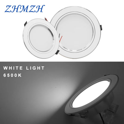 ZHMZH 5W 9W 12W 15W 18W White/Warm white LED Spot Lighting Led Bulb For Bedroom Kitchen Diningroom LED Downlight Round Recessed