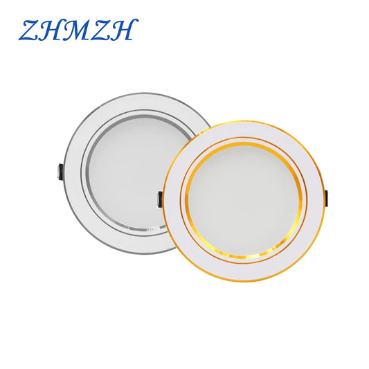 ZHMZH 5W 9W 12W 15W 18W White/Warm white LED Spot Lighting Led Bulb For Bedroom Kitchen Diningroom LED Downlight Round Recessed