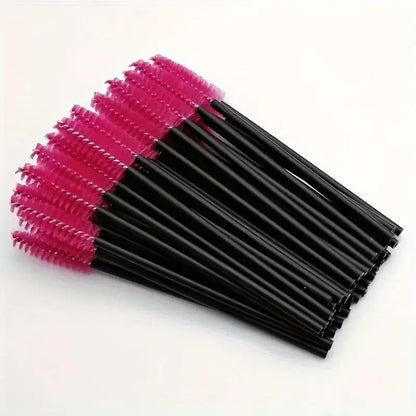 Set Of 50 Eyelash Wand Applicator, Eyelash Extension Cord, Women’s Makeup Tool, Portable Makeup Brush, Eyelash Beauty Tool