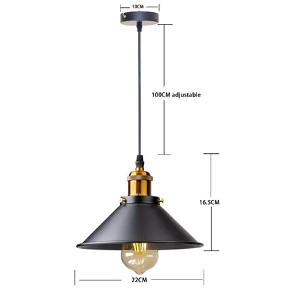 Retro Lid Hanging Lamp E27 Vintage Pendant Lights Loft Russia Pendant Lamp Lampshade for Kitchen Dining Bedroom Home Lighting