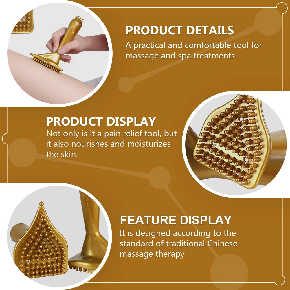 Triangular Massage Brush Comb Women Back PVC Tool Woman Portable Premium Scrubber Roller