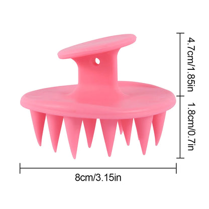 Silicone Scalp Massage Brush Soft Shampoo Massage Comb Bath Shower Wet&Dry Scalp Messager Hair Brush Use Women Care Hair Tool