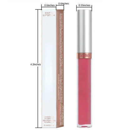 Waterproof Liquid Lipsticks Lip Makeup Matte Velvet Lipstick Lip Gloss Red Sexy Cosmetic Nude 6 Colors Long Lasting Non-marking