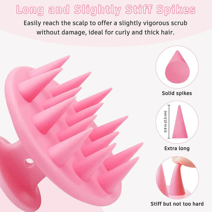 Silicone Scalp Massage Brush Soft Shampoo Massage Comb Bath Shower Wet&Dry Scalp Messager Hair Brush Use Women Care Hair Tool