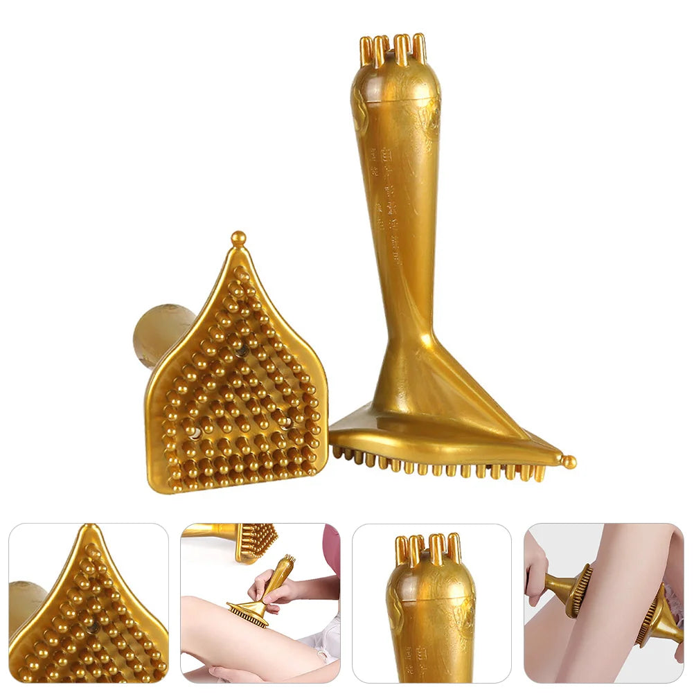 Triangular Massage Brush Comb Women Back PVC Tool Woman Portable Premium Scrubber Roller