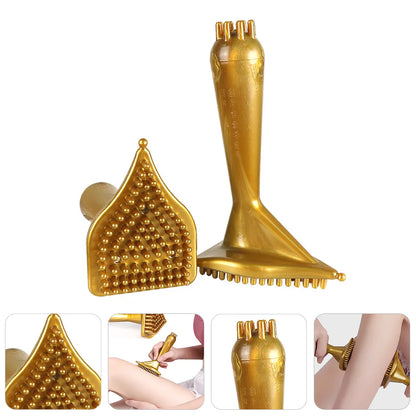 Triangular Massage Brush Comb Women Back PVC Tool Woman Portable Premium Scrubber Roller