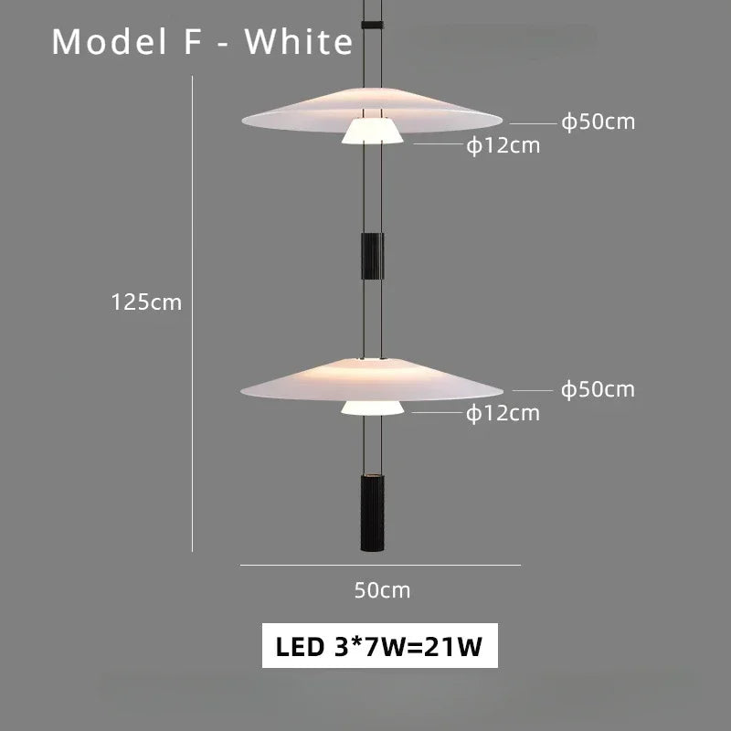 SANDYHA Nordic Chandeliers Living Room Creative Designer Led Lamp Coffee Kitchen Dining Table Pendant Lights Bedroom Home Decor