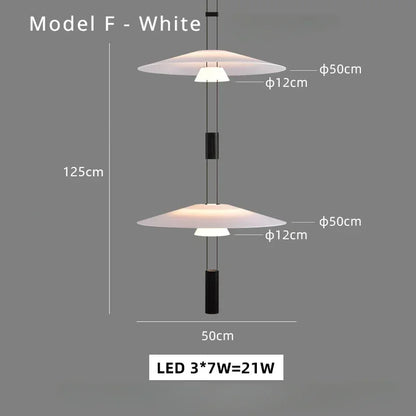 SANDYHA Nordic Chandeliers Living Room Creative Designer Led Lamp Coffee Kitchen Dining Table Pendant Lights Bedroom Home Decor