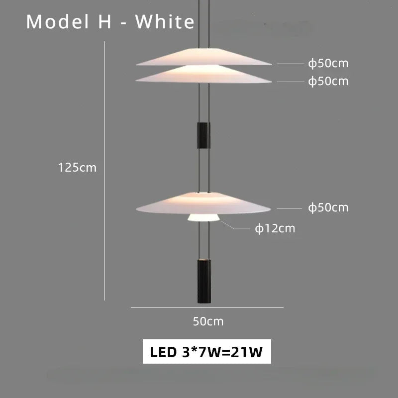 SANDYHA Nordic Chandeliers Living Room Creative Designer Led Lamp Coffee Kitchen Dining Table Pendant Lights Bedroom Home Decor