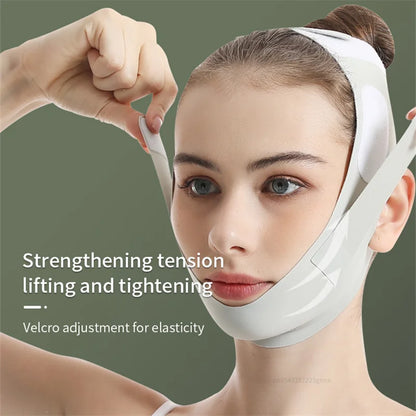 Reusable Face Slimming Bandage V Line Face Shaper Women Chin Cheek Lift Up Belt Facial Massage Strap Face Skin Care Beauty Tools