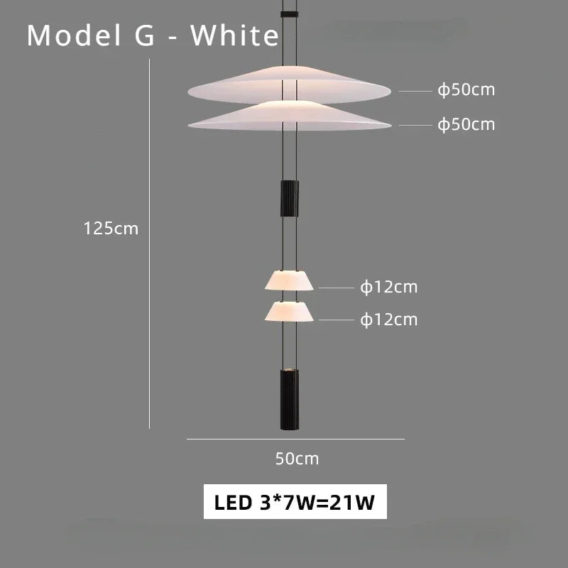 SANDYHA Nordic Chandeliers Living Room Creative Designer Led Lamp Coffee Kitchen Dining Table Pendant Lights Bedroom Home Decor