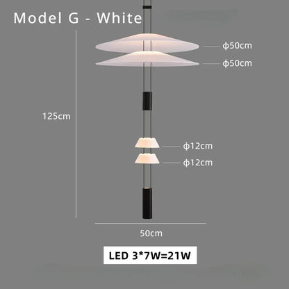 SANDYHA Nordic Chandeliers Living Room Creative Designer Led Lamp Coffee Kitchen Dining Table Pendant Lights Bedroom Home Decor