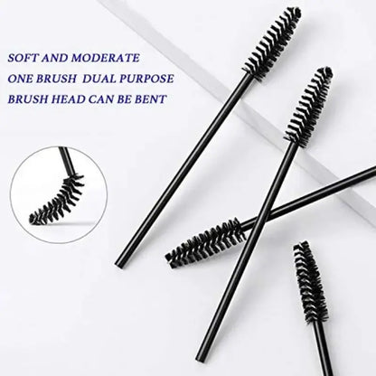 Set Of 50 Eyelash Wand Applicator, Eyelash Extension Cord, Women’s Makeup Tool, Portable Makeup Brush, Eyelash Beauty Tool
