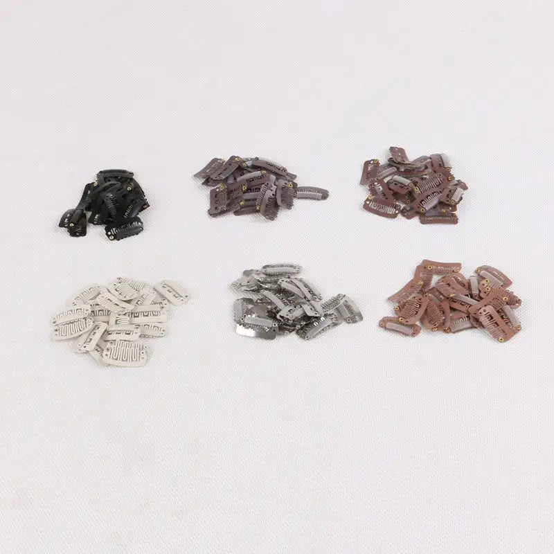 100 Mini U Shape Snap Metal Pin Clips Iron Hairpins Hair Extensions Tool Women Practical Hair Styling Salon Beauty Accessories