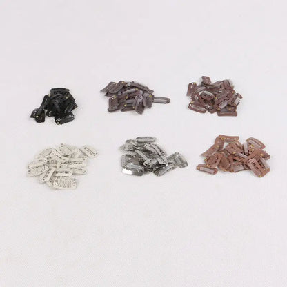 100 Mini U Shape Snap Metal Pin Clips Iron Hairpins Hair Extensions Tool Women Practical Hair Styling Salon Beauty Accessories
