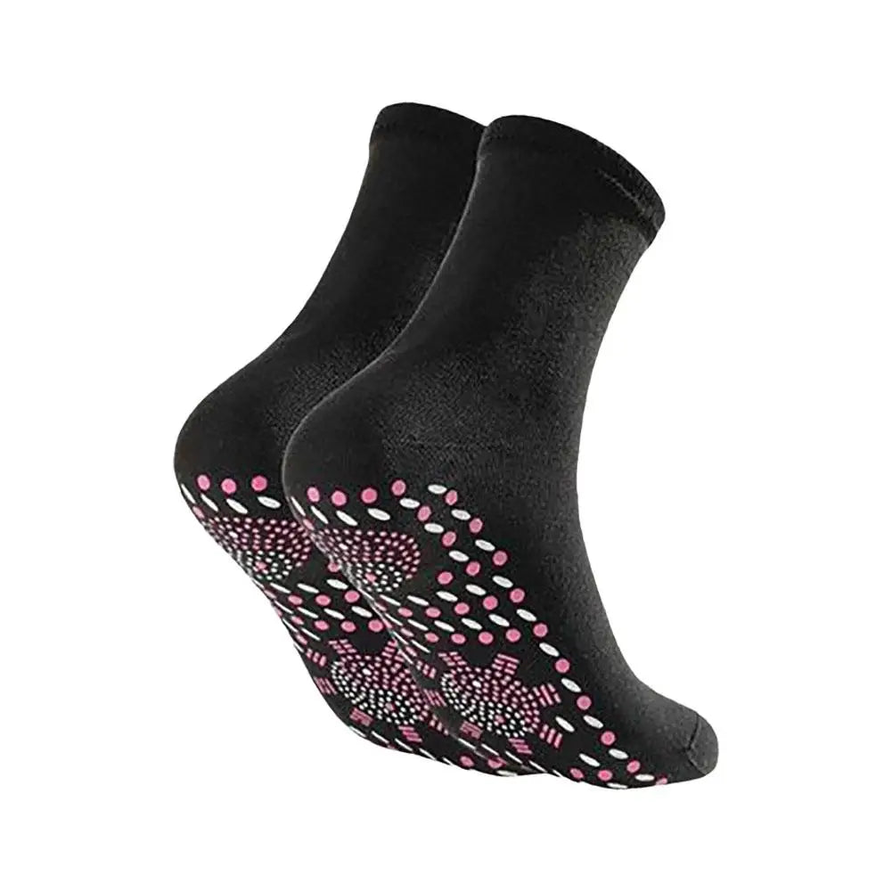 1 Pair Self Heating Socks Tourmaline Magnetic Socks Health Care Therapy Socks Men Women Foot Massager Winter Warm Socks