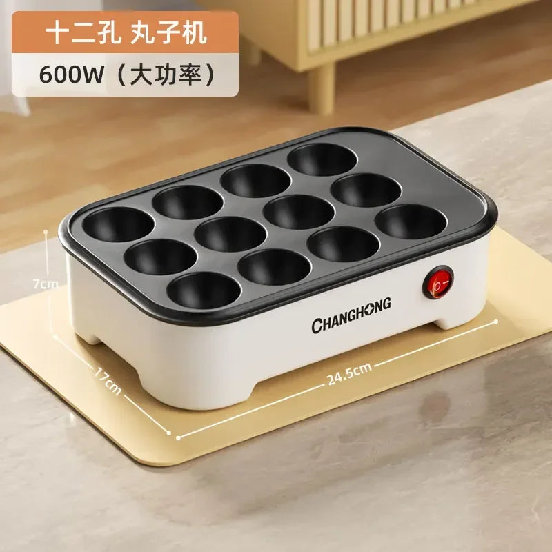 Hamburger steak machine non-stick frying pan fried eggs household breakfast electric grill pan household  cooking pot
