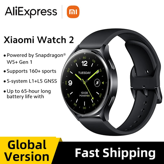 Global Version Xiaomi Watch 2 Smart Watch 1.43 inch AMOLED 2GB+32GB Supports 160+ sports modes 65hour long battery Bluetooth 5.2
