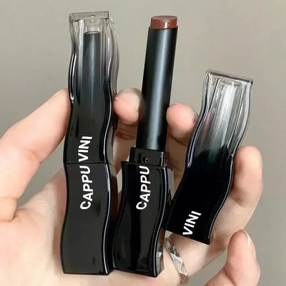 Water Mirror Lipstick Lasting Non-stick Cup Moisturizing Crystal Black Tube Lip Tint Brown Solid Lipgloss Lips Makeup Cosmetics