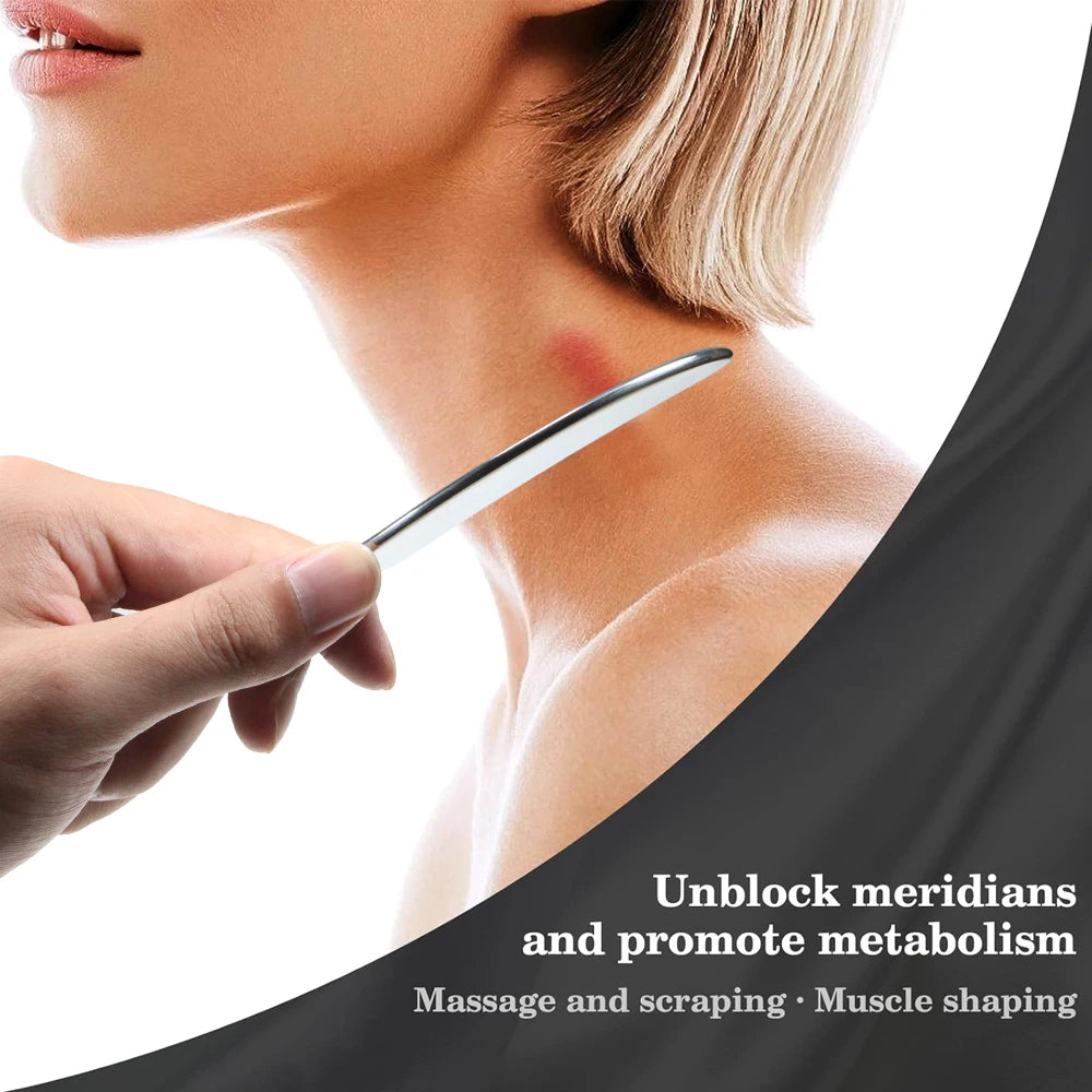 1 Pcs Stainless Steel IASTM Tools Great Soft Tissue Mobilization Tool, Gua Sha Scraping Massage Tool for Men and Women