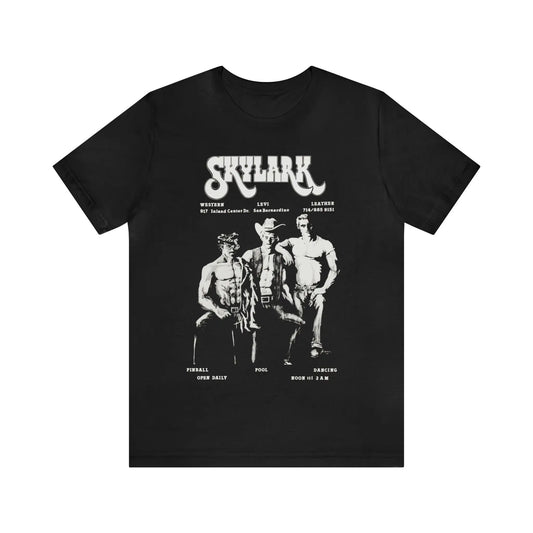 Skylark San Bernardino California Western Levi Leather Bar T shirt