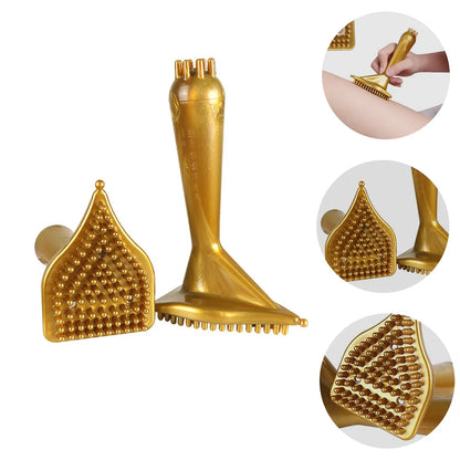 Triangular Massage Brush Comb Women Back PVC Tool Woman Portable Premium Scrubber Roller