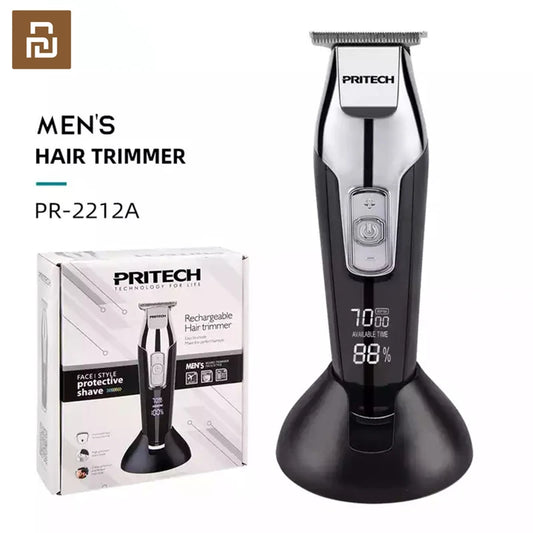 Pritech Professional Hair Machine | LCD Display Beard Trimmer for Men in UAE